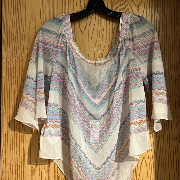 BCBGMaxazria Octavia Off the Shoulder Top - Picture 2 of 5